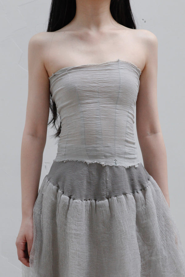 Marc Le Bihan 10-meter silk shrink elastic stretch tube top 26917 series France MLB-26917-ZZHUI PEARL GREY Pearl gray